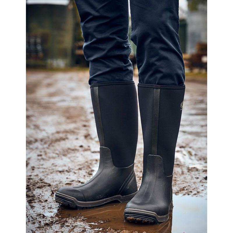 Grubs Black Frostline Wellington Boots
